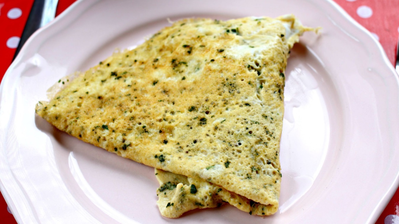 Omelette lait de coco
