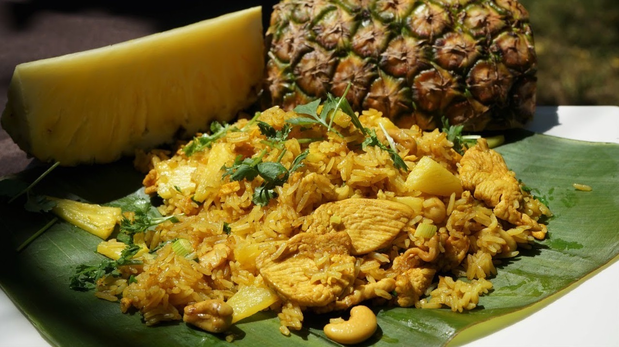 Riz poulet ananas